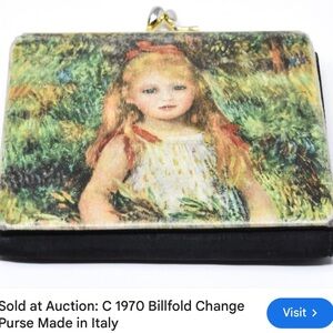 Vintage 1970 Billfold Coin Purse made in Italy